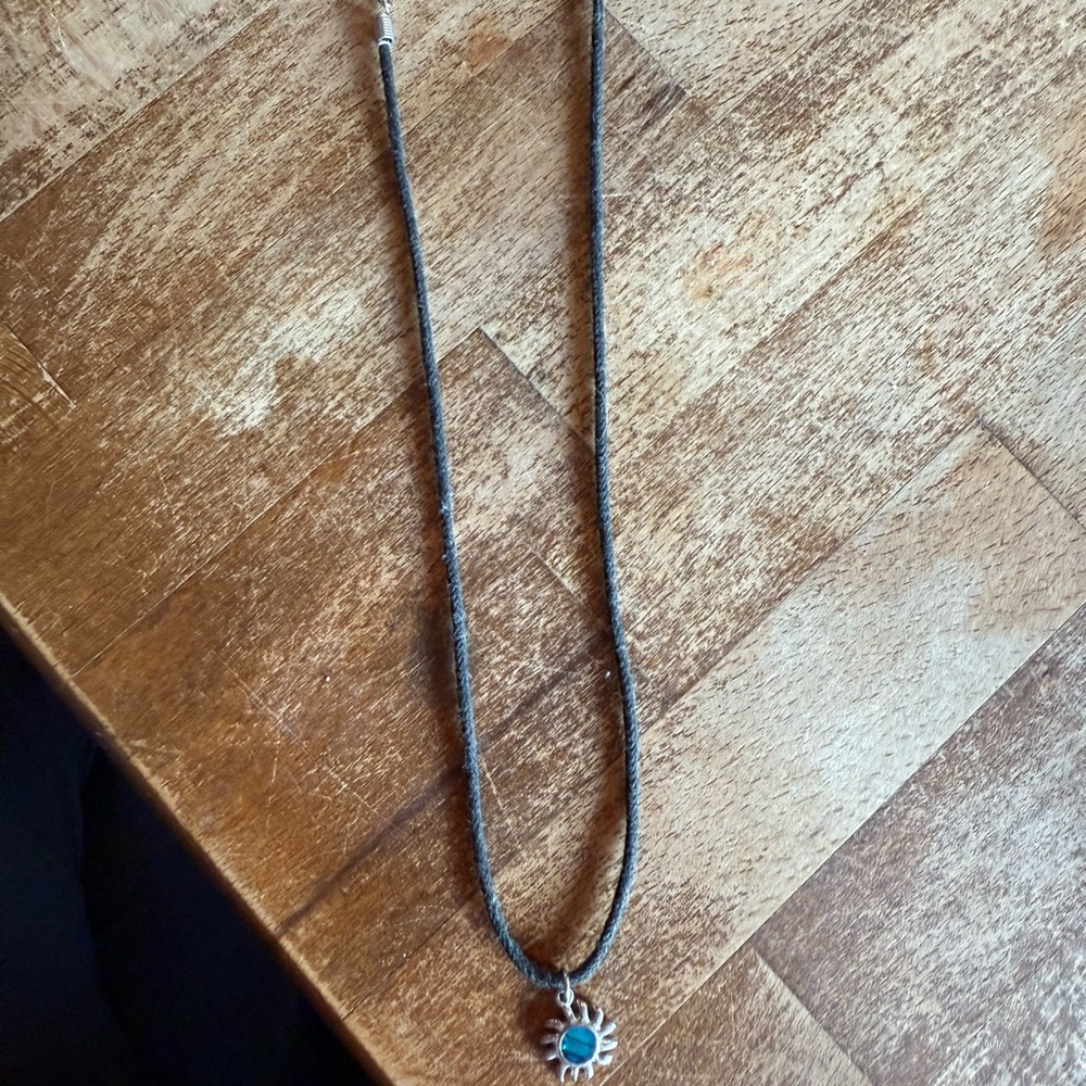 Turquoise Sun Pendant Necklace